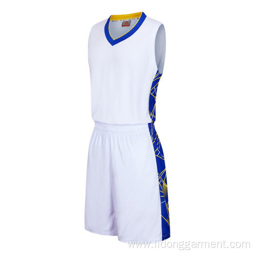 Wholesale Blank Fashionable Plain Basketball Uniform